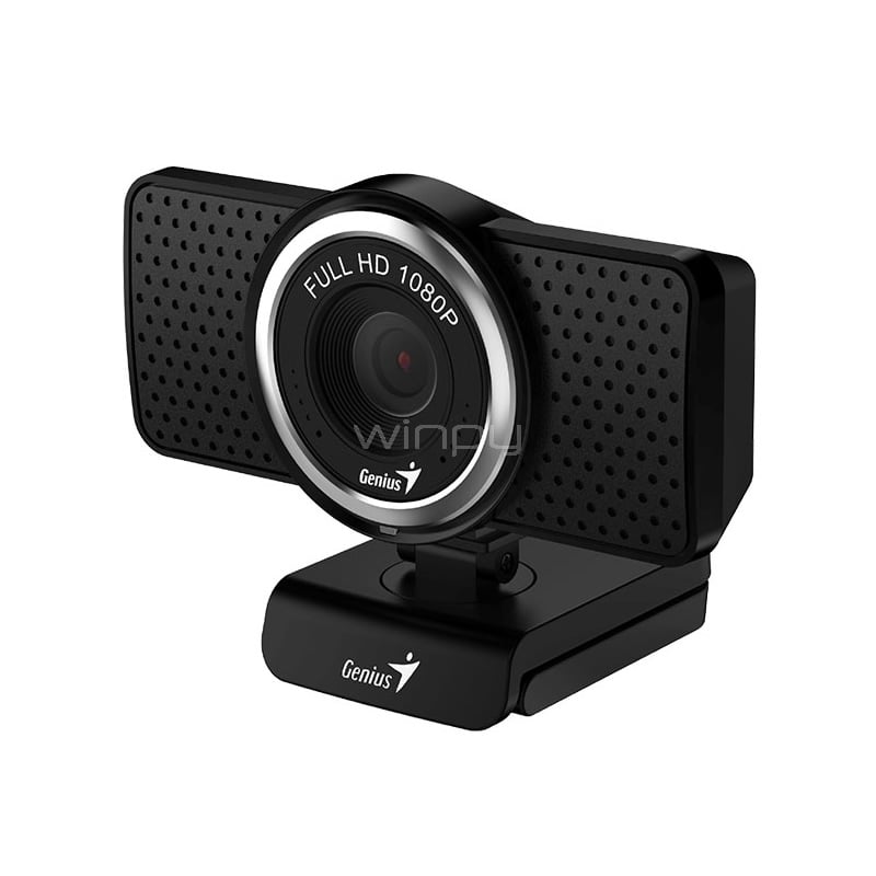 Webcam Genius ECam 8000 Full HD (Micrófono, Gira en 360°, USB)