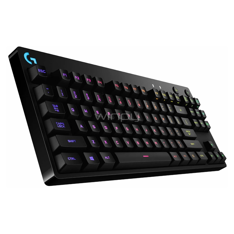 Teclado Mecánico Logitech G PRO X (GX Blue Clicky, RGB, Negro, Ingles)