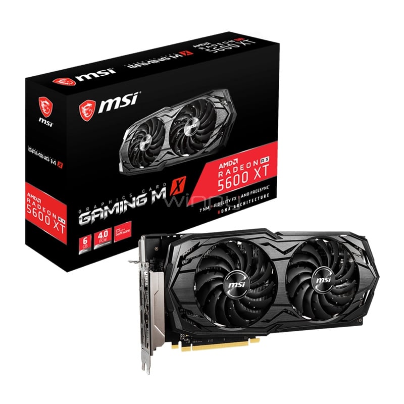 Tarjeta gráfica MSI RADEON RX 5600 XT GAMING MX de 6GB GDDR6