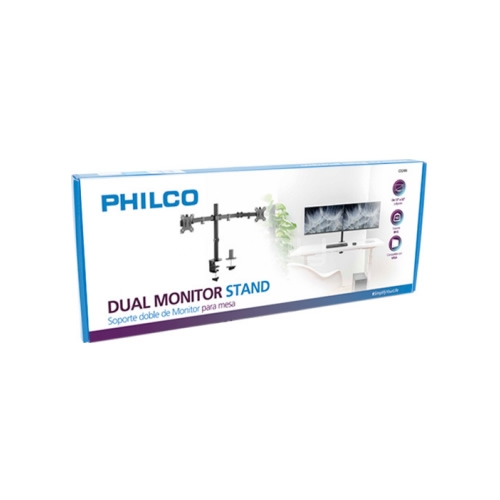 Soporte doble Philco para Monitores de 13“ a 32“ (180°, Hasta 16Kg)
