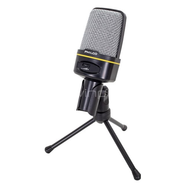 Micrófono de Condensador Philco GM100 (Jack 3.5mm, MAC/PC)