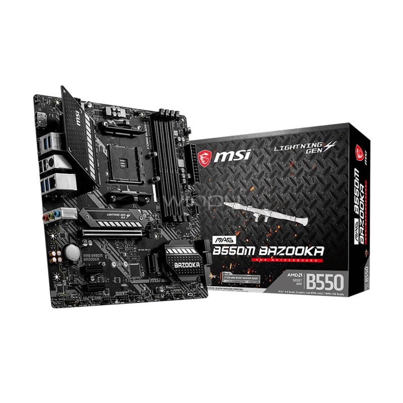 Placa Madre MSI MAG B550M BAZOOKA (AM4, DDR4 2133/4400MHz, PCIe