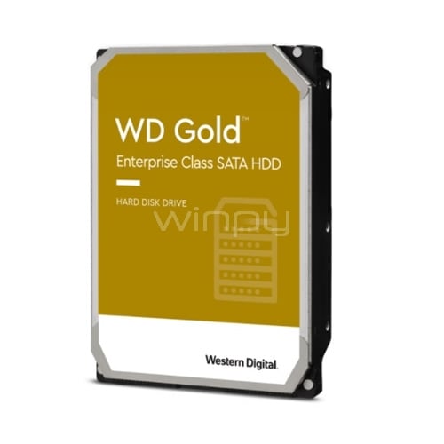 Disco duro Western Digital Gold de 8TB (SATA, Formato 3.5“, 7200rpm, 256MB de cache)