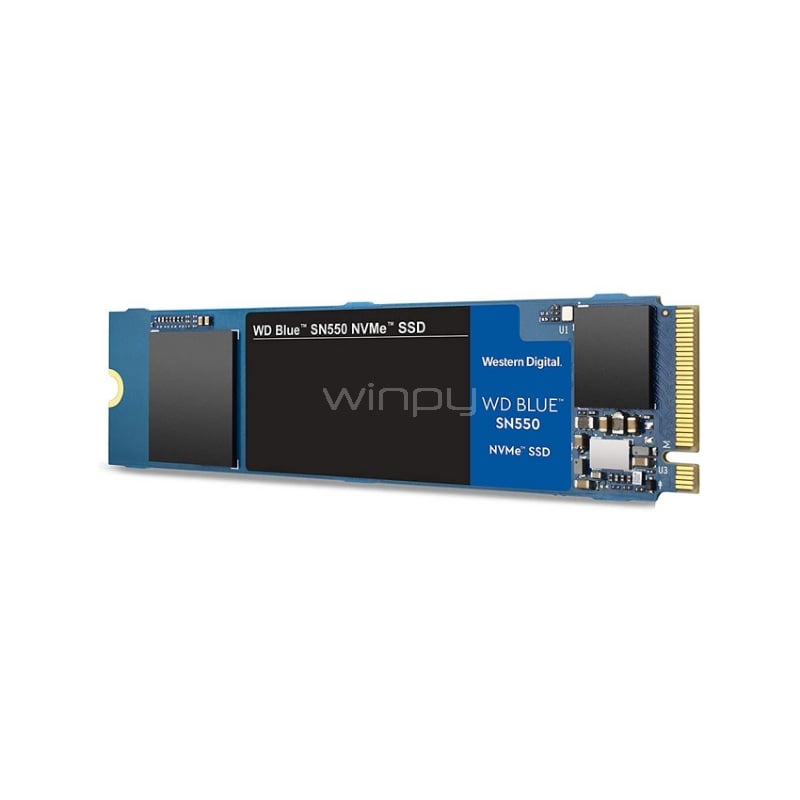 Unidad estado sólido Western Digital Blue SN550 de 500GB (NVMe  M.2 2280, PCIe 3.0)
