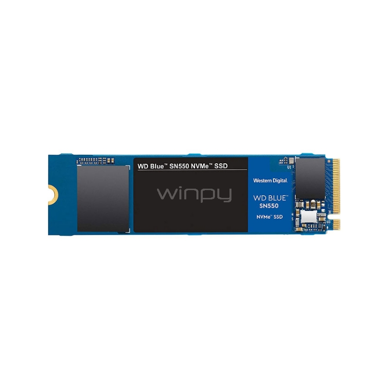 Unidad estado sólido Western Digital Blue SN550 de 500GB (NVMe  M.2 2280, PCIe 3.0)