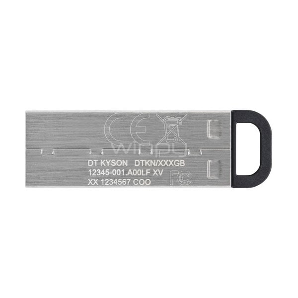 Pendrive Kingston DataTraveler Kyson de 64GB (USB 3.2, 200MB/s, Plata)