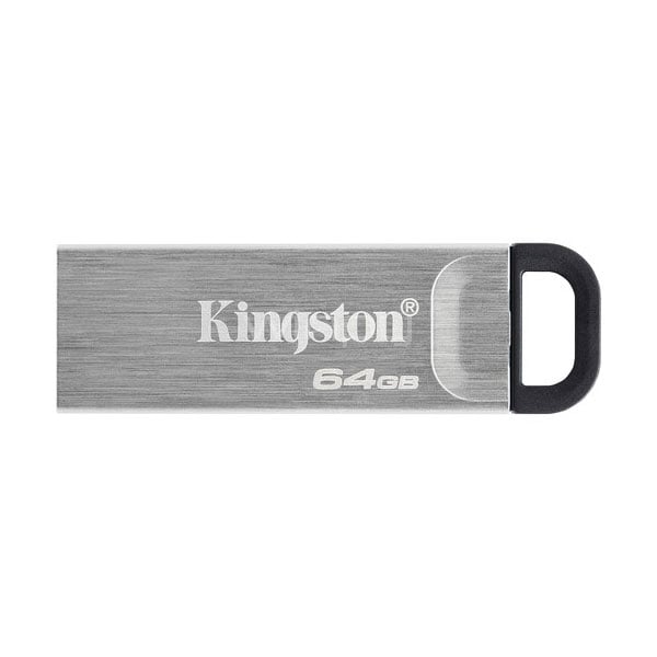 Pendrive Kingston DataTraveler Kyson de 64GB (USB 3.2, 200MB/s, Plata)
