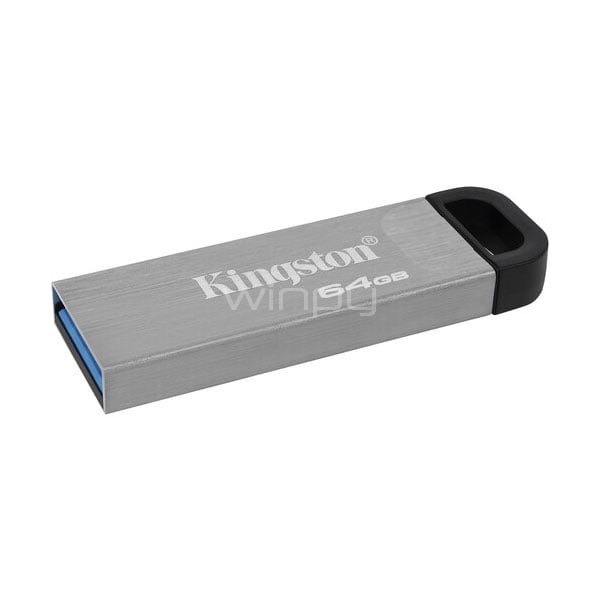 Pendrive Kingston DataTraveler Kyson de 64GB (USB 3.2, 200MB/s, Plata)