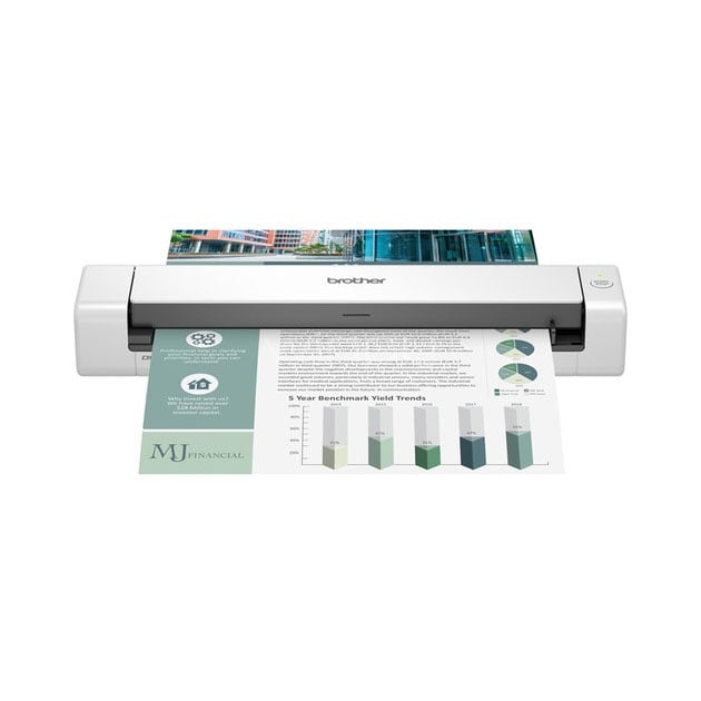 escáner portátil brother ds740d (600x600ppp, 16ppm, usb)