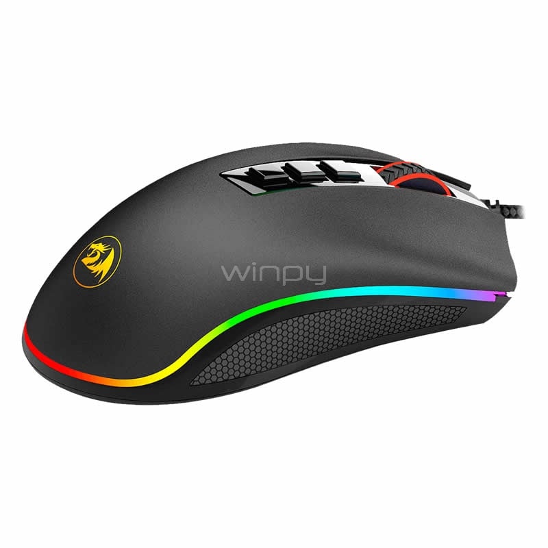 Mouse Redragon Cobra M711-FPS (Pixart P3360, 100-24000dpi, 8 botones, RGB)
