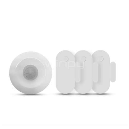 Kit de accesorios para alarma Nexxt (1 sensor de movimiento + 3 sensores de apertura)