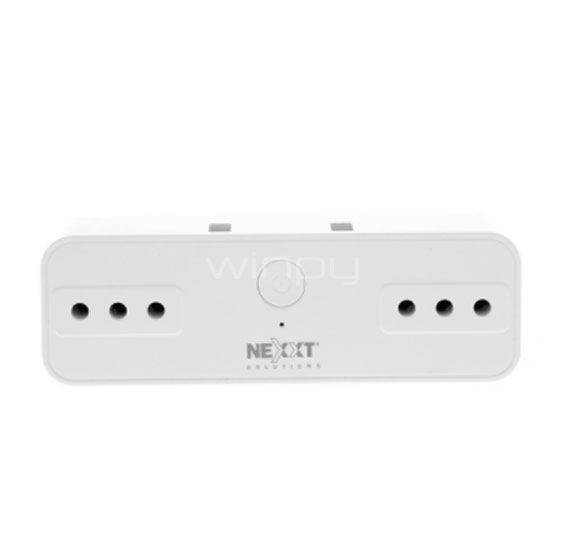 Enchufe inteligente Nexxt NHP-D720 (2x tomacorriente, 2x USB, Wi-Fi)