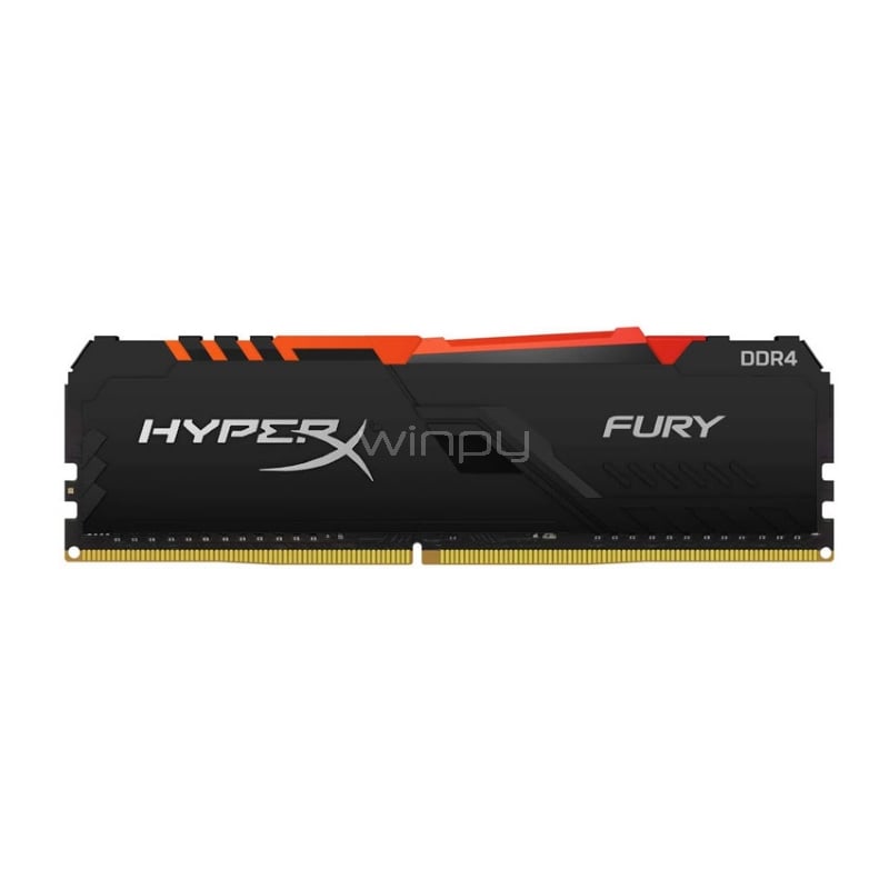 Memoria RAM HyperX FURY RGB de 16GB (DDR4, 2666 MHz, CL16, DIMM