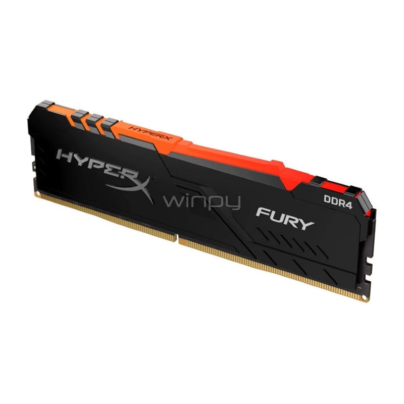 Memoria RAM HyperX FURY RGB de 16GB (DDR4, 2666 MHz, CL16, DIMM