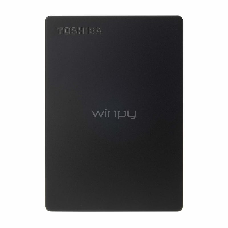 Disco portátil Toshiba Canvio Slim de 1TB (USB 3.0, Mac/PC, Negro)