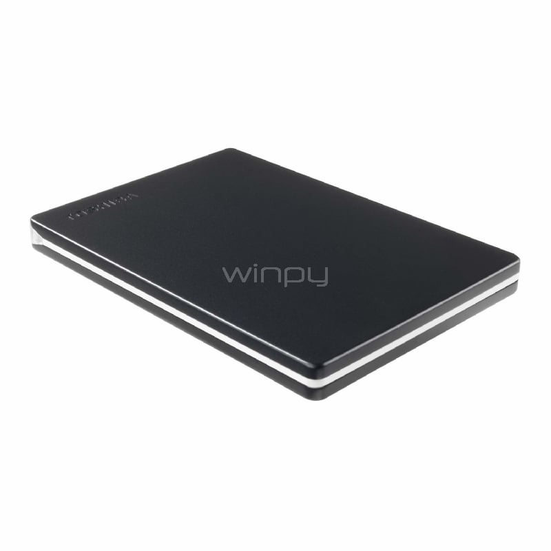 Disco portátil Toshiba Canvio Slim de 1TB (USB 3.0, Mac/PC, Negro)