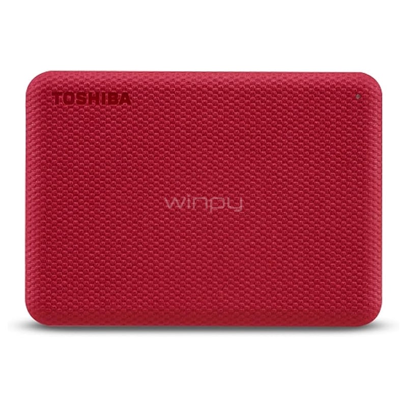 Disco portátil Toshiba Canvio Advance de 2TB (USB 3.0, Mac/PC, rojo)