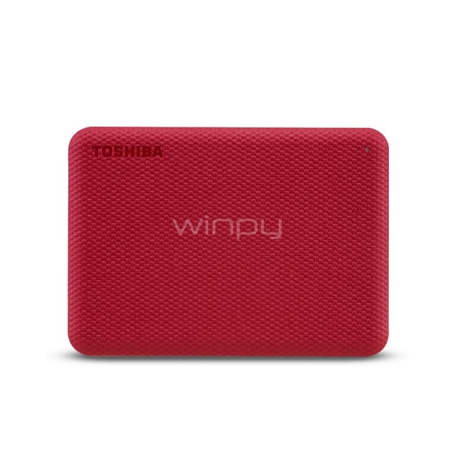 Disco portátil Toshiba Canvio Advance de 2TB (USB 3.0, Mac/PC, rojo)