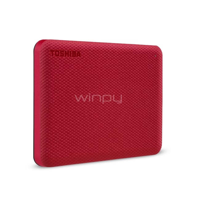 Disco portátil Toshiba Canvio Advance de 4TB (USB 3.0, Mac/PC, rojo)