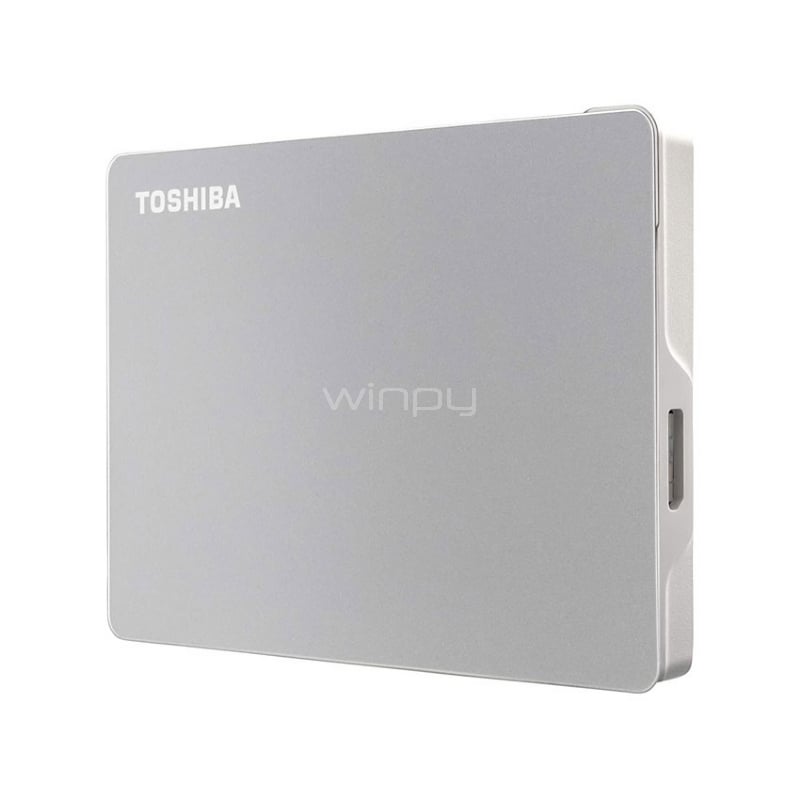 Disco portátil Toshiba Canvio Flex de 4TB (USB 3.0, Mac/Pc, Silver)