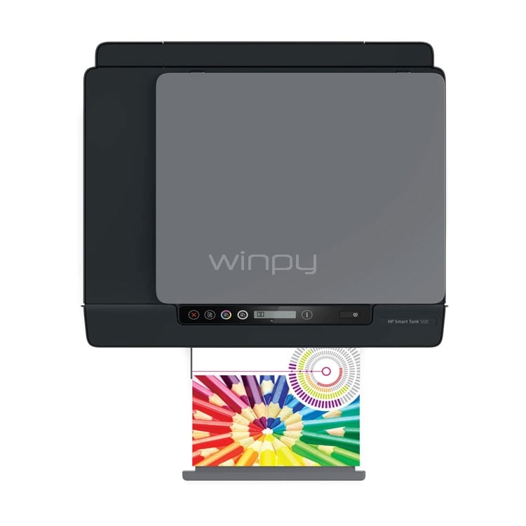 multifuncional hp smart tank 500 (color, 11ppm, 1200dpi, usb)