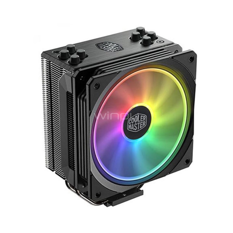 Disipador de Aire Cooler Master Hyper 212 Spectrum (Intel-AMD, Fan RGB, Negro)