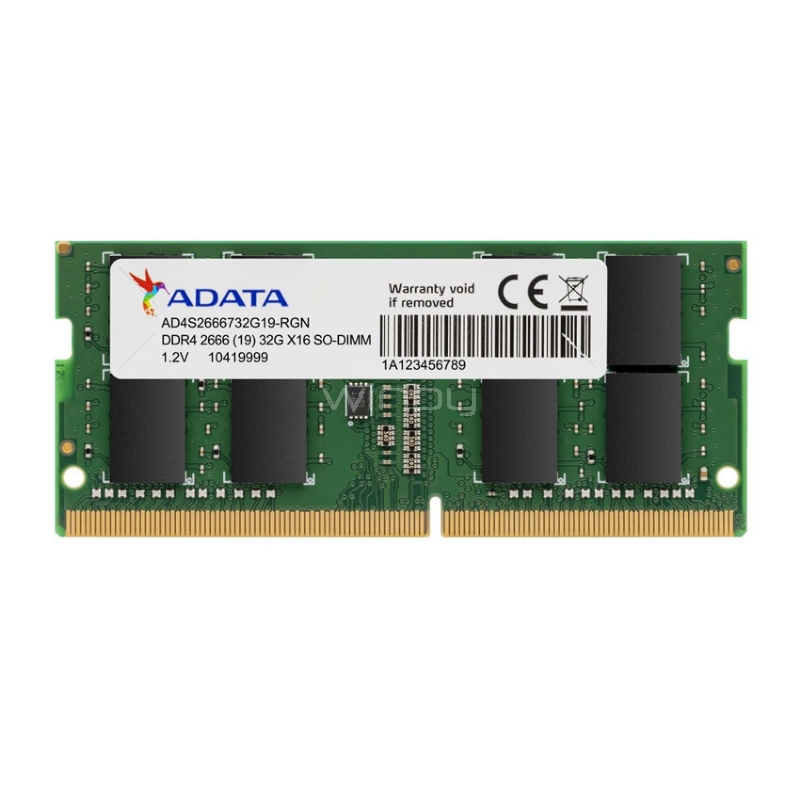 Memoria RAM Adata Premier de 8GB (DDR4, 2666MHz, SODIMM)