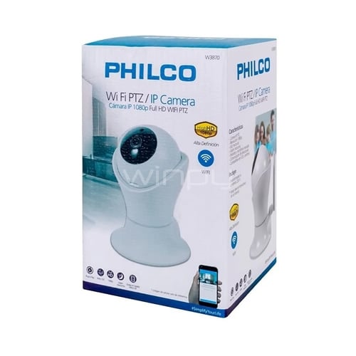 Camara IP Philco W3870 360° (Full HD, PTZ, IR, Wi-Fi)