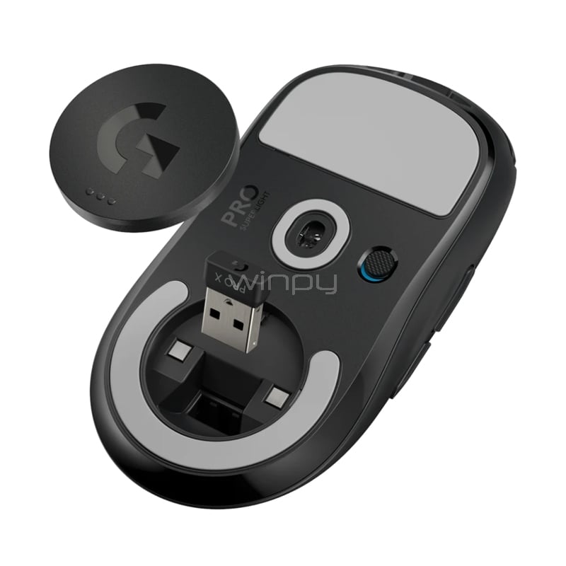 Mouse Logitech G Pro X Superlight Lightspeed (Bluetooth, 25000DPI, 1ms, Negro)