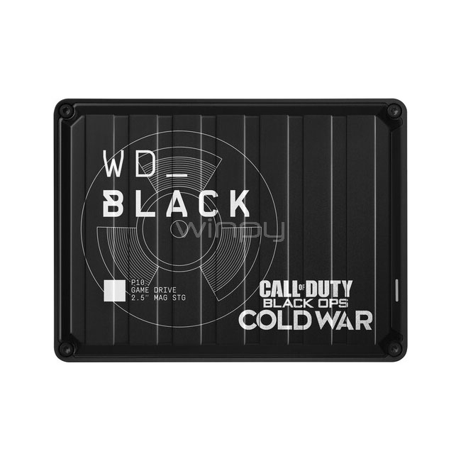 Disco portátil Western Digital WD_BLACK P10 Game Drive de 2TB Call Of Duty Edition (USB 3.2, PS4, Xbox One, PC y Mac)