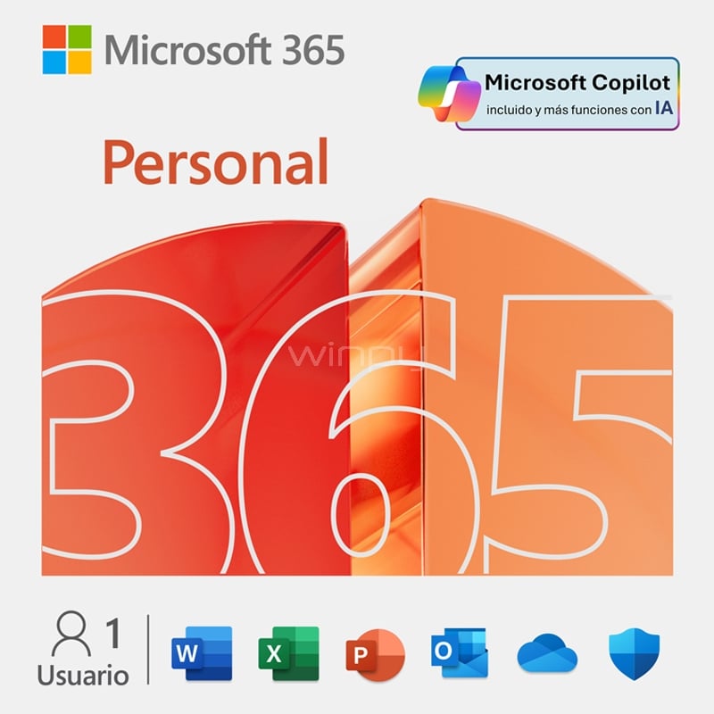 Licencia Microsoft Office 365 Personal (1 Año, Descargable)