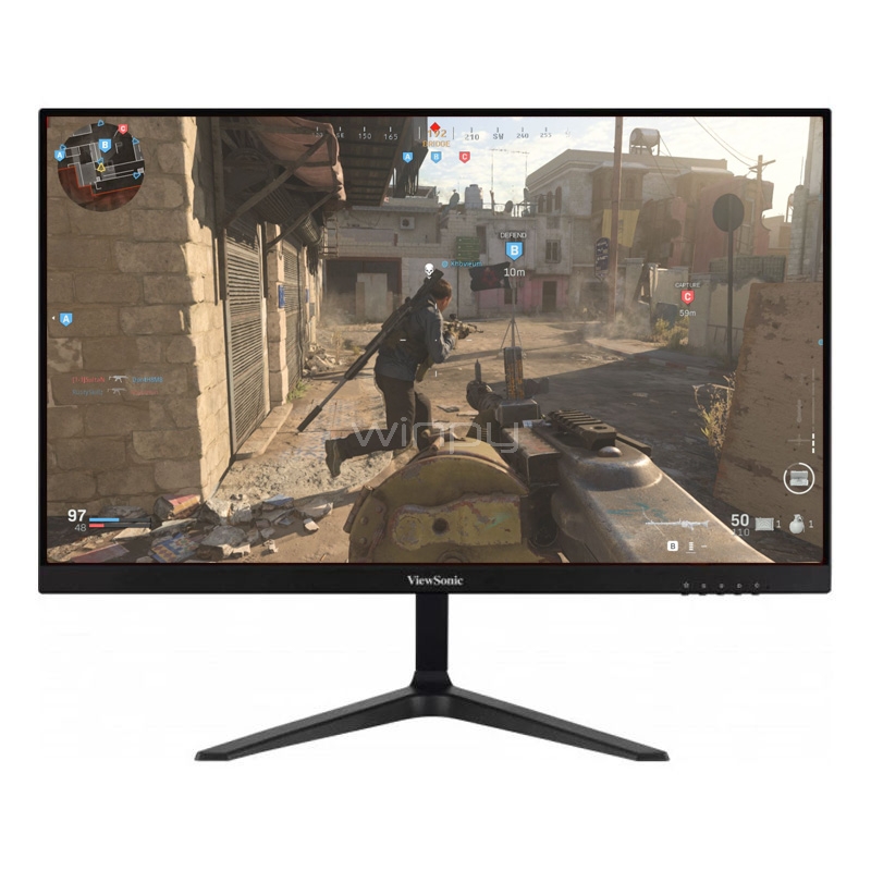 monitor gamer viewsonic de 24” (va, full hd, 165hz, 1ms, hdmi+dp, adaptive sync, vesa)