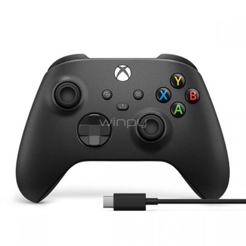 Control XBOX Series Inalámbrico by Microsoft  (USB-C, Negro)