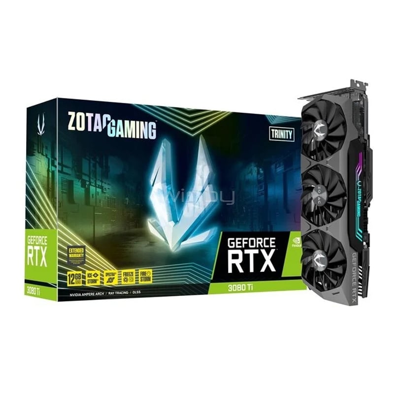 Tarjeta de Video Zotac Gaming GeForce RTX 3080 Ti Trinity de 12GB GDDR6X