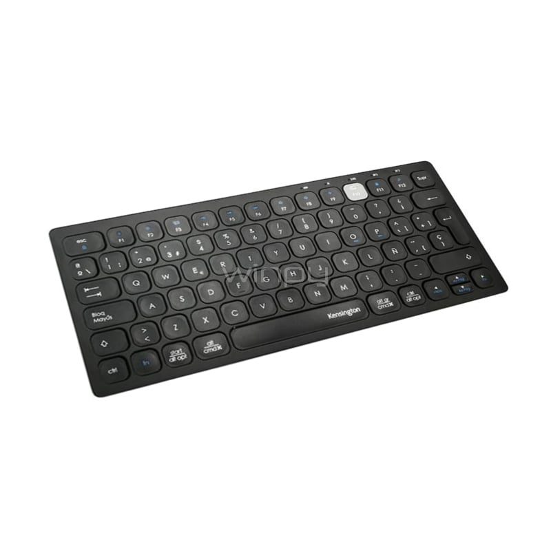 Teclado Kensington Inalámbrico (Dongle USB/Bluetooth, Multidispositivo, Español, Negro)