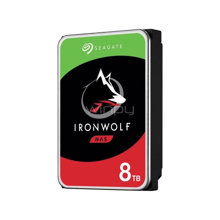 Disco duro Seagate IronWolf NAS de 8TB (Formato 3.5“, 7200rpm, SATA)