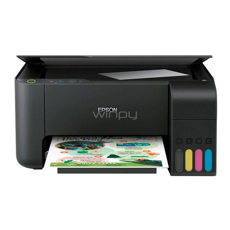 Multifuncional Epson EcoTank L3210 (Tintas Color, 15ppm, 1440dpi, USB)