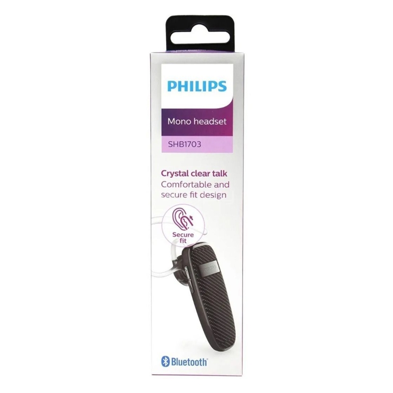 Auricular Philips SHB1703 manos libres (Bluetooth, Negro)