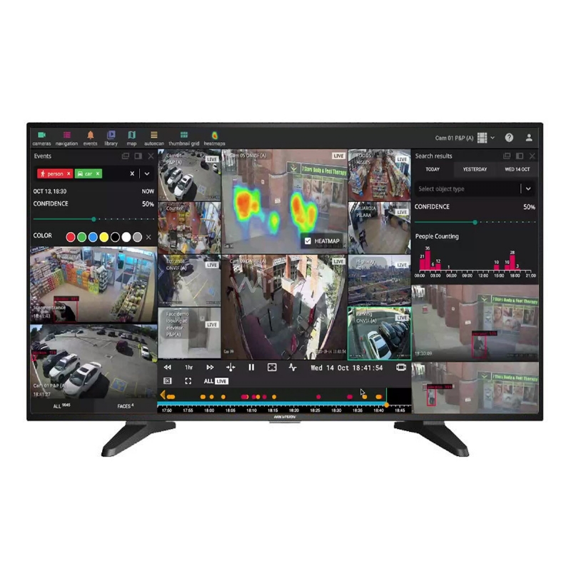 Monitor Hikvision de 31.5“ (LED, Full HD, 60Hz, HDMI+VGA, Vesa)