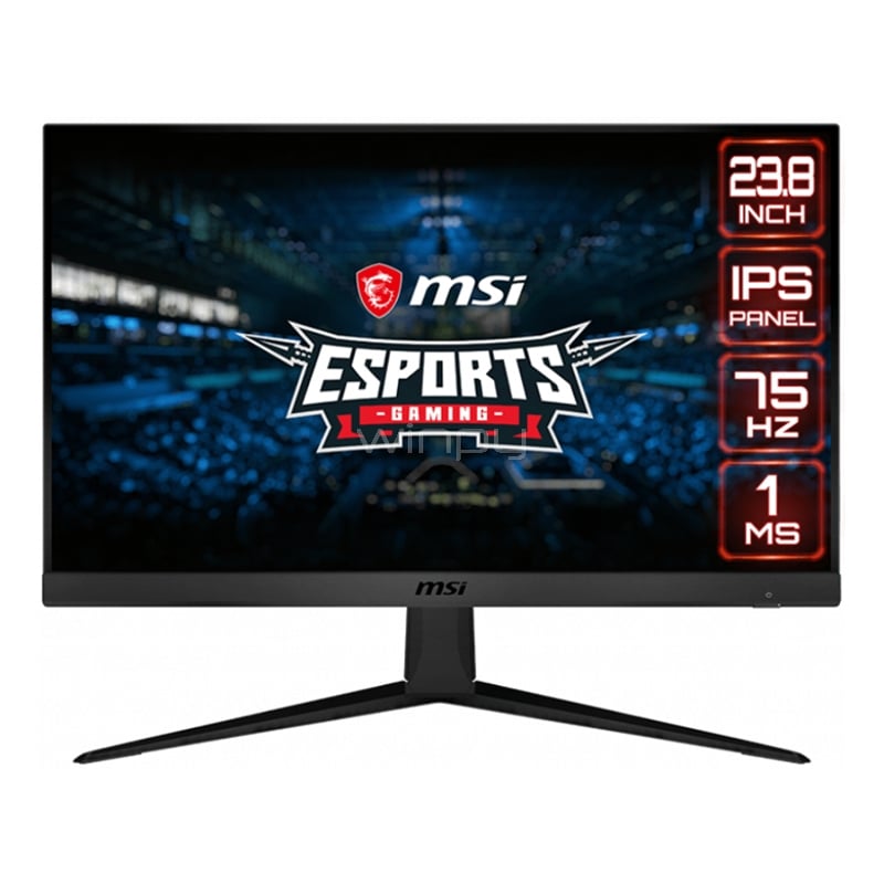Monitor Gamer MSI OPTIX G241V E2 de 24“ (IPS, Full HD, 75Hz, 1ms, DP+HDMI, FreeSync, Vesa)