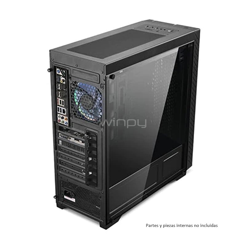 Gabinete Game Pro N22B RGB Programable (ATX, Ventana Acrílica, Negro)