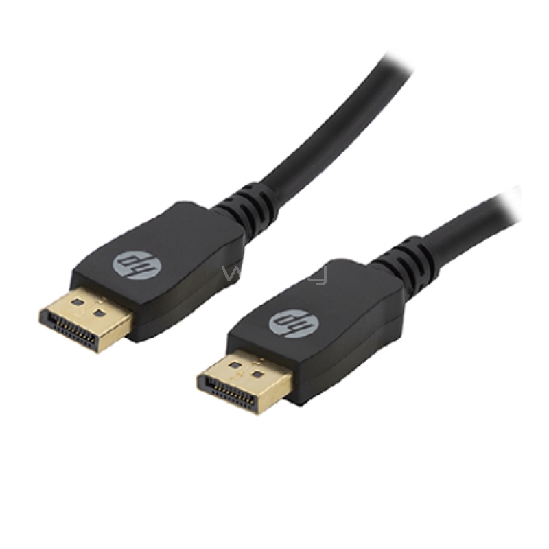 Cable DisplayPort HP DP02A de 1mts (4K/ 60Hz, 18 Gbps, Negro)