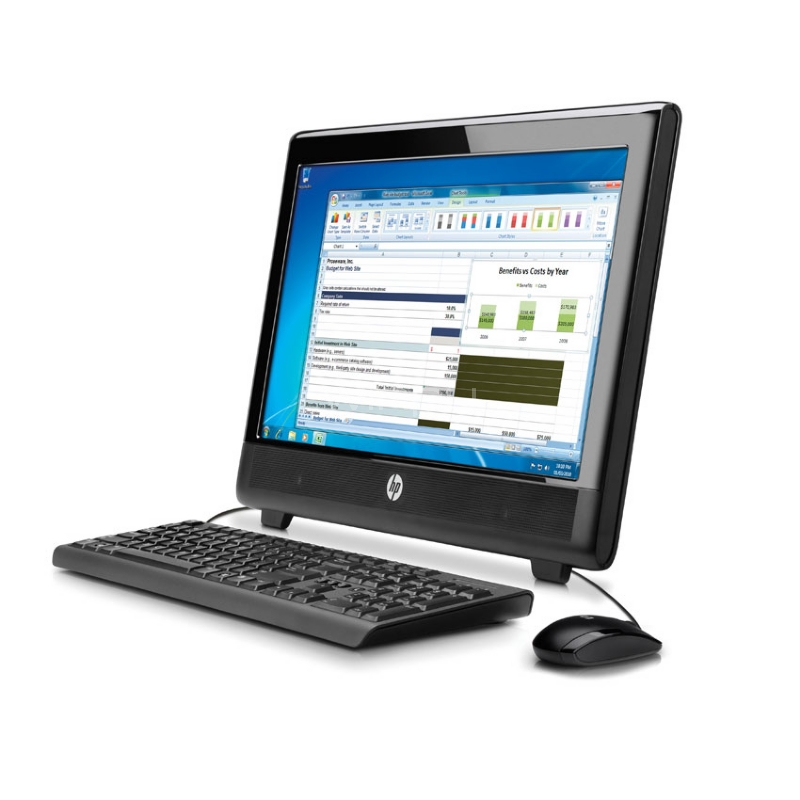 All in One HP 100B de 20“ (AMD E-350, 6GB RAM, 500GB HDD)