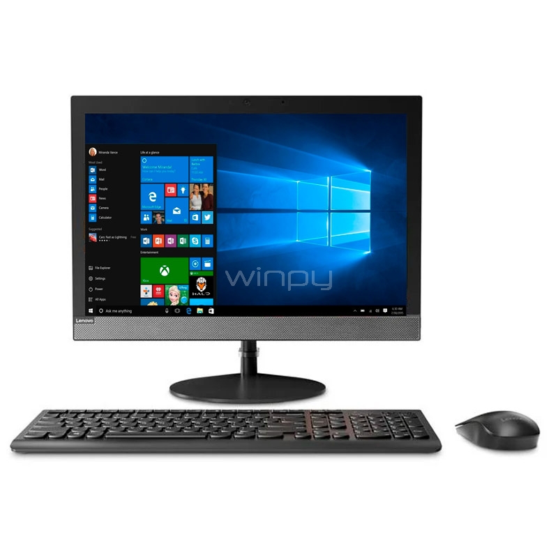 all in one lenovo v130z de 19.5“ (celeron j4025, 8gb ram, 500gb hdd, win10)