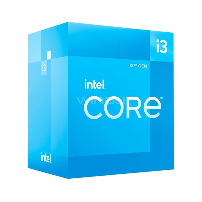 Procesador Intel Core i3-12100 Alder Lake (LGA1700, 4 Cores, 8 Hilos, 3.30/4.30 GHz, UHD 730)