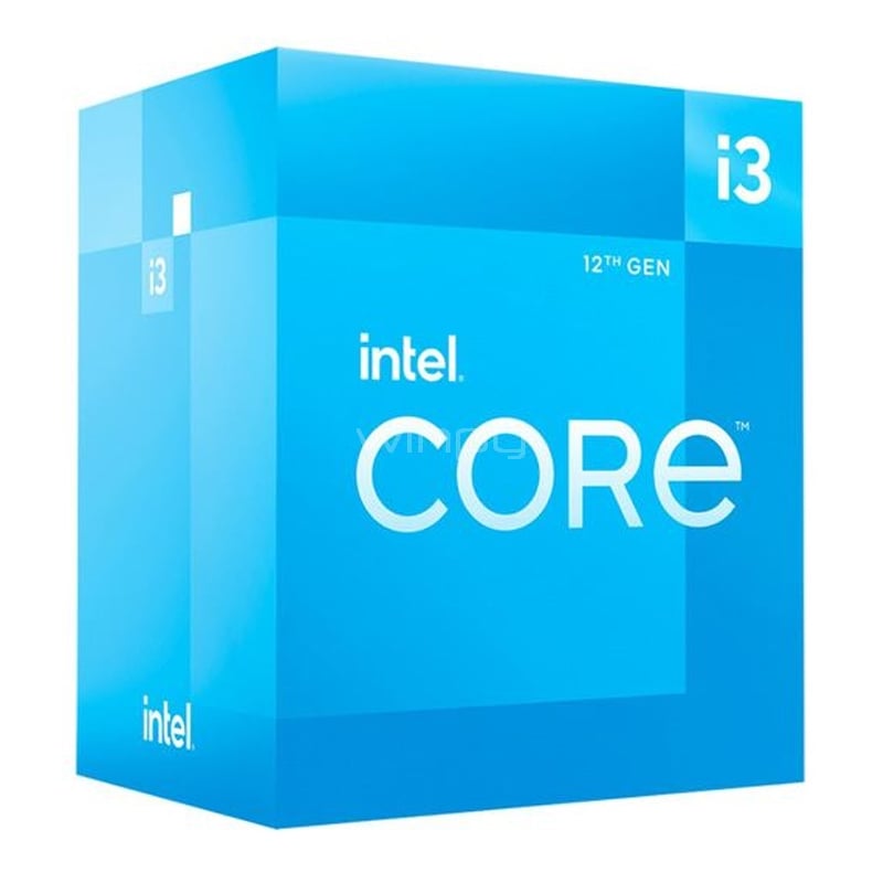 Procesador Intel Core i3-12100 Alder Lake (LGA1700, 4 Cores, 8 Hilos, 3.30/4.30 GHz, UHD 730)