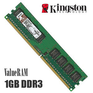 Kingston 1GB PC3-10600 1333MHz DIMM | KVR1333D3N9/1G