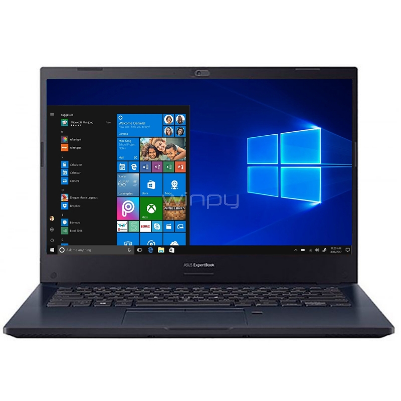 Notebook Asus ExpertBook P2 B2451FA de 14“ (i5-10210U, 8GB RAM, 256GB SSD, Win10 Pro)