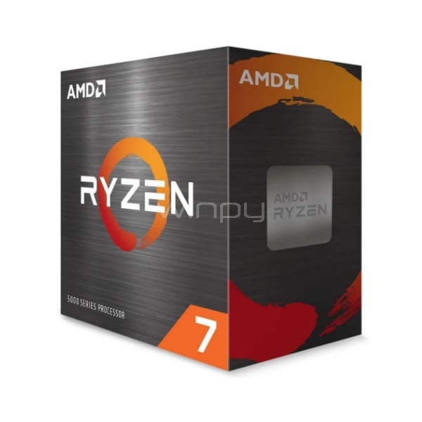 Procesador AMD Ryzen 7 5700X (AM4, 8 Cores, 16 Hilos, 3.4/4.6GHz, DDR4, Sin Disipador)