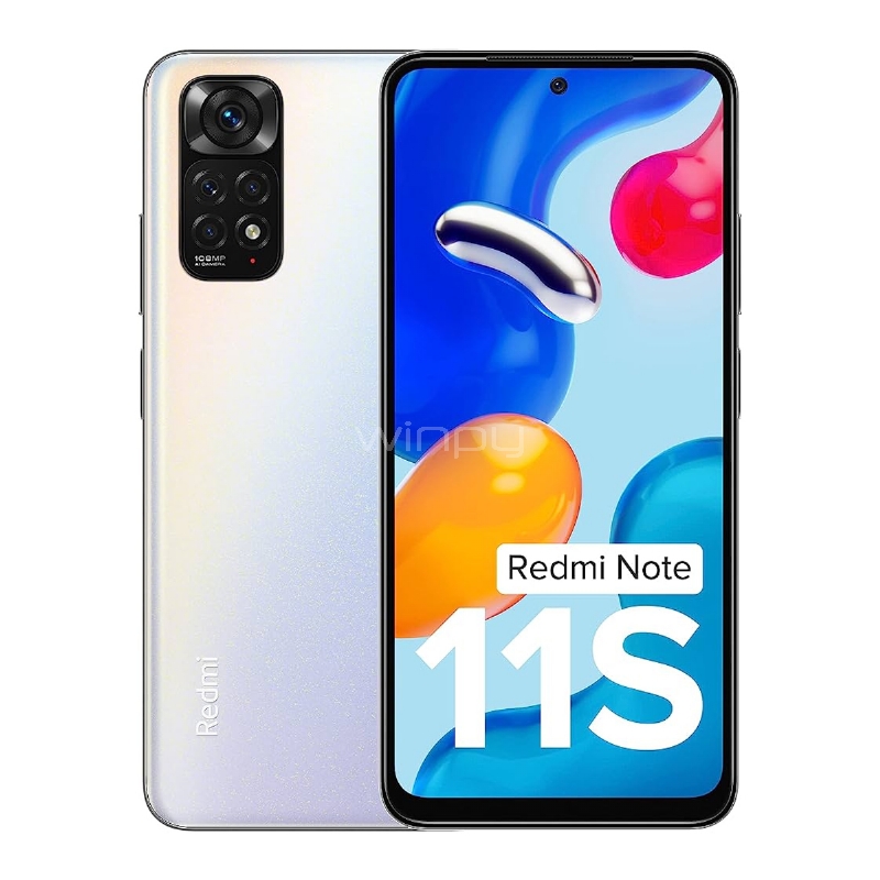 Celular Xiaomi Redmi Note 11S US 5G de 6.43“ (OctaCore, 6GB RAM, 128GB Internos, Classic White)
